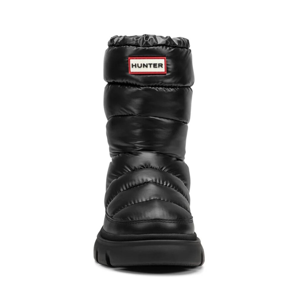 Hunter Maribel Lug Sole Insulated Waterproof Snow Booties in Black - Picture 3 of 6